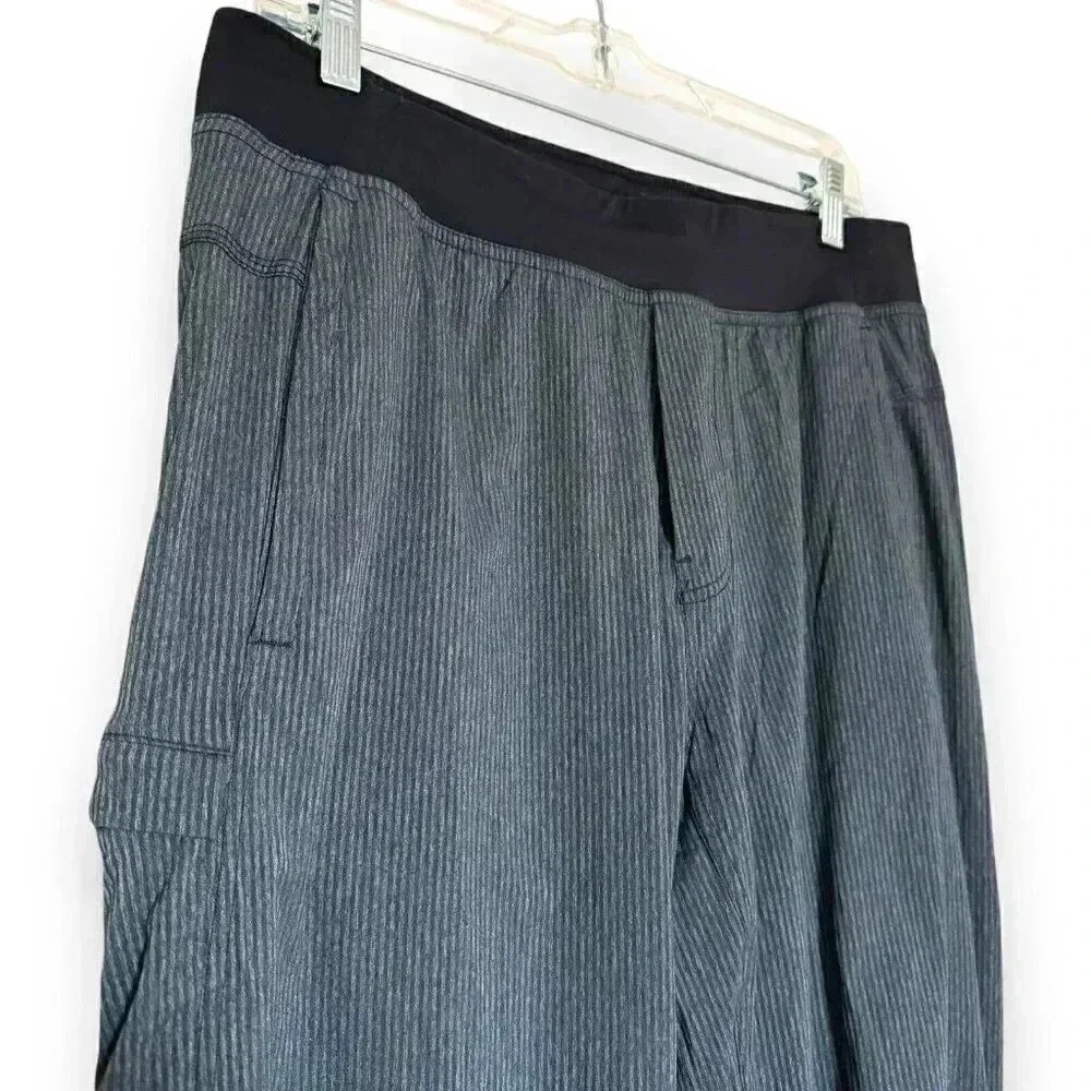 Lululemon Pants Mens L Gray Sweatpants Drawstring Cargo Workout Hiking Gym Gray - Picture 4 of 7